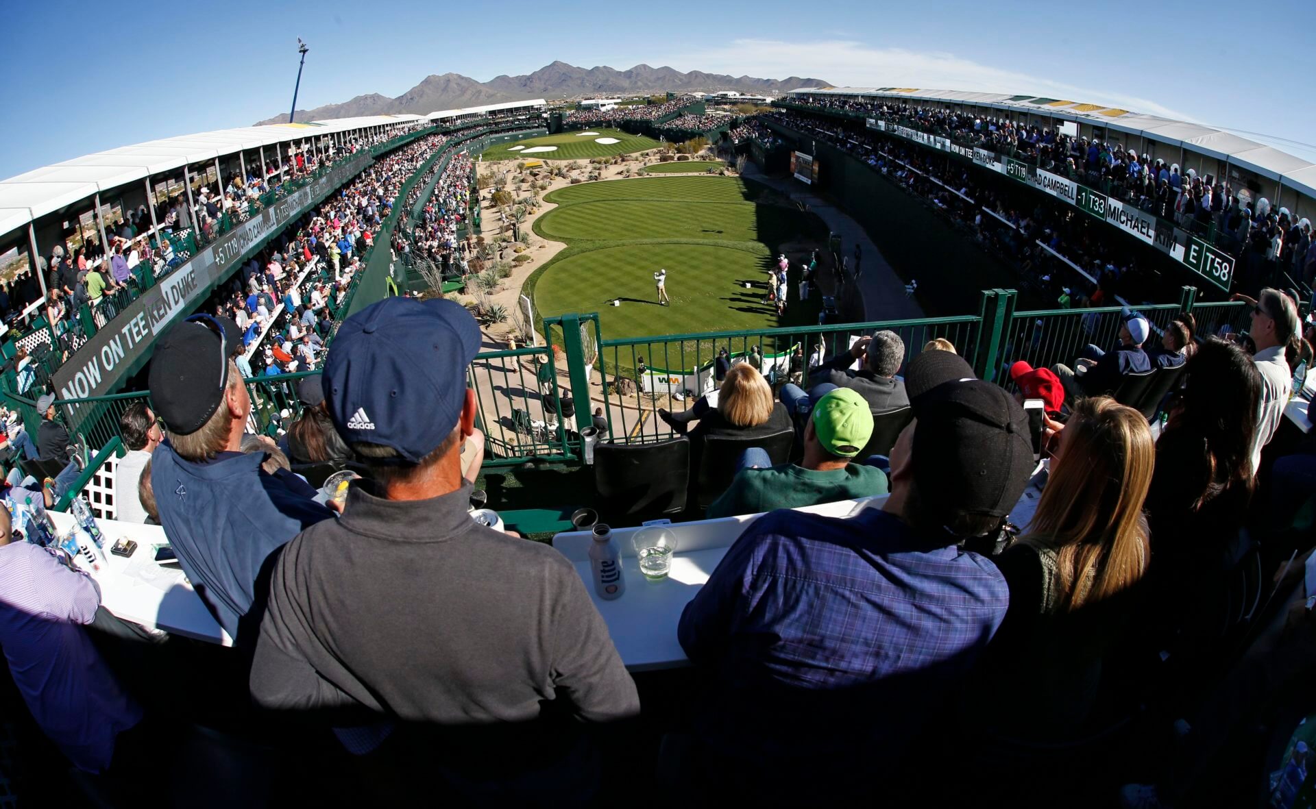 Holes in one on No. 16 at TPC Scottsdale in the Waste Management