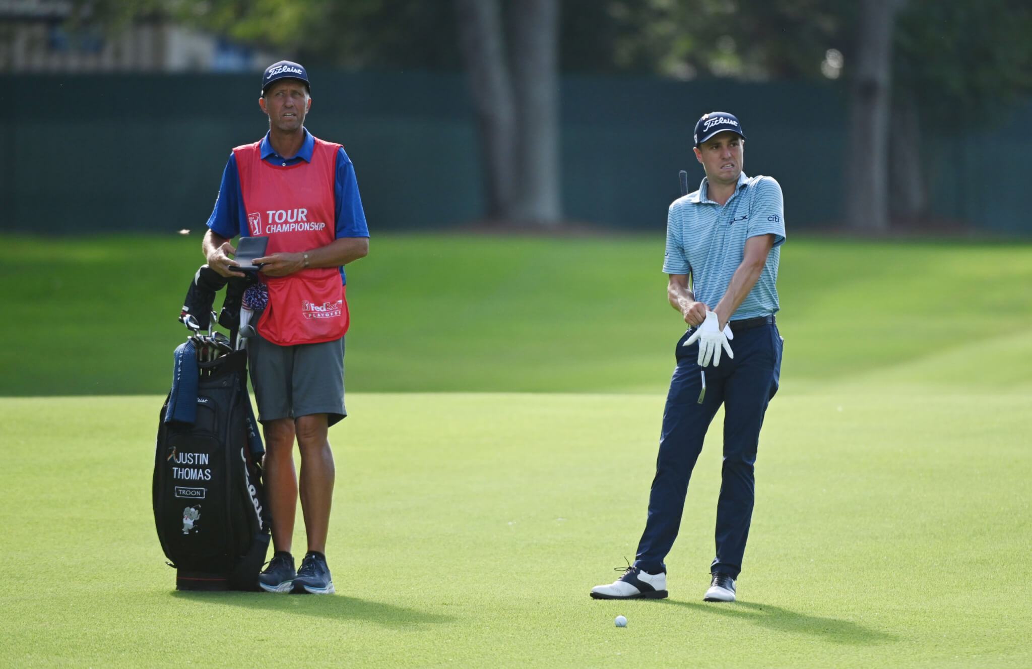 Photos Caddies at the 2020 Tour Championship Caddie Network