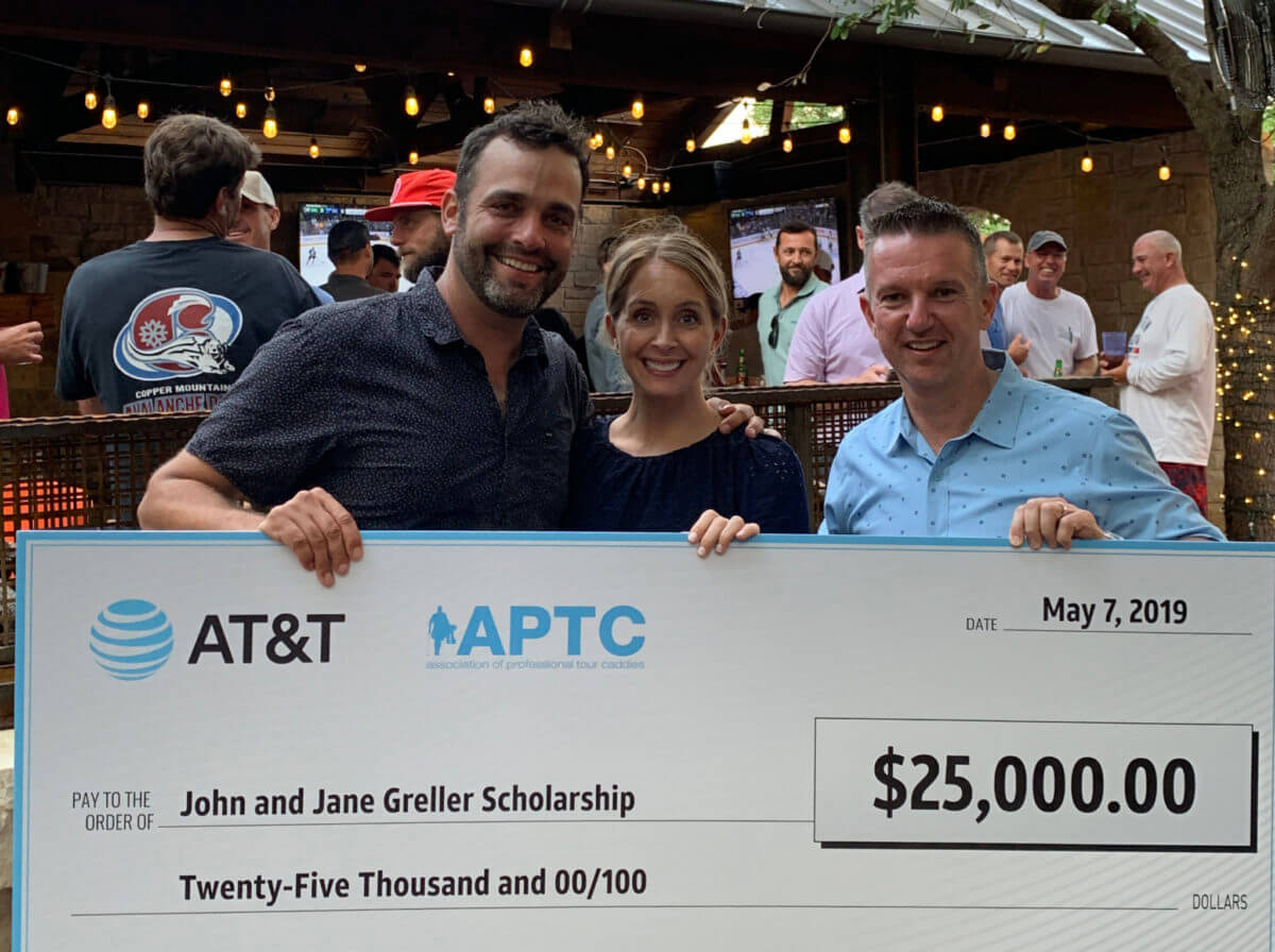 Michael Greller says generous donation from fellow caddies, AT&T ‘on