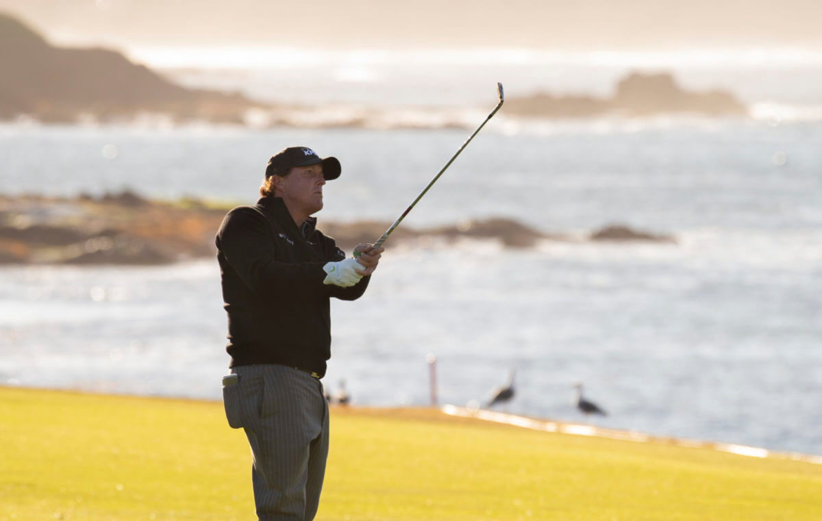 Hawk's Eye Phil Mickelson, grandson of an original Pebble Beach caddie