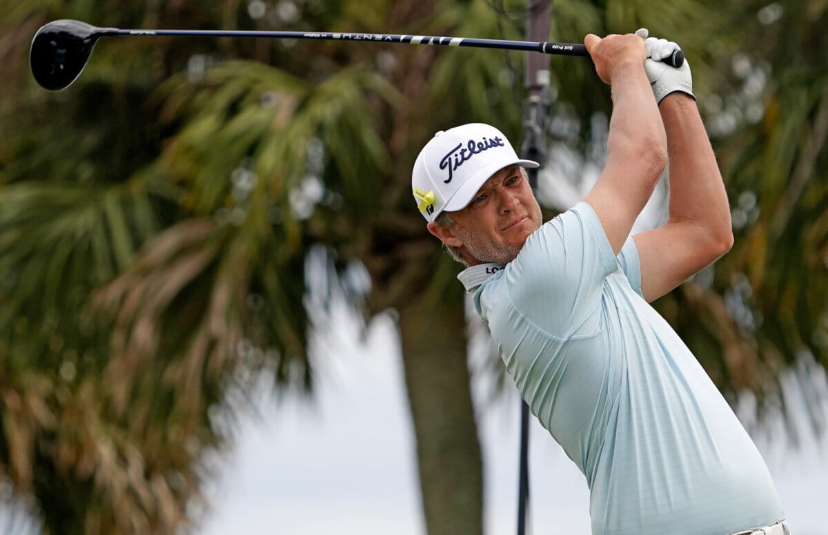 Nicki Stricker was on the bag as husband, Steve, set a new U.S. Senior